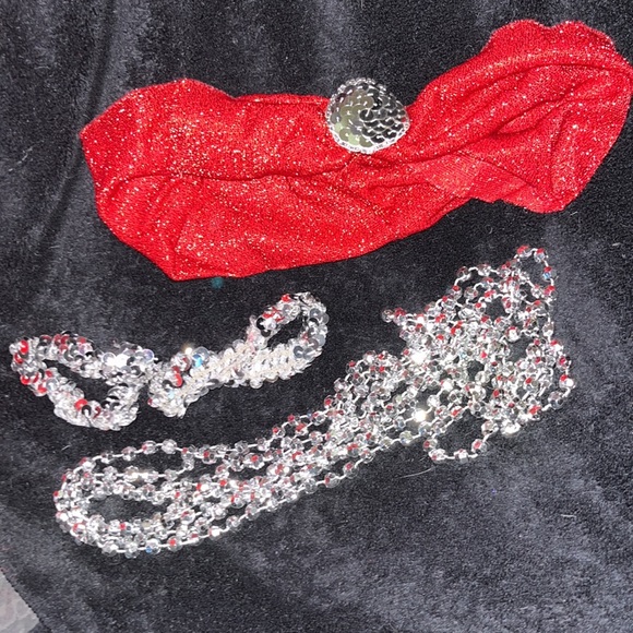 Flapper Dancing school Halloween Costume 3 pc with accessories - Picture 11 of 11